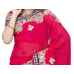 Mind-blowing Magenta Colored Stone Worked Chiffon Saree Mind-blowing Magenta Colored Stone Worked Chiffon Saree